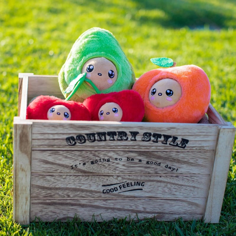 ADORA Soft & Squishy Peach Fruit Plush, Farm Fresh Scented Plush Toy Birthday Gift for Ages 1+ - Peach Pit - Image 3